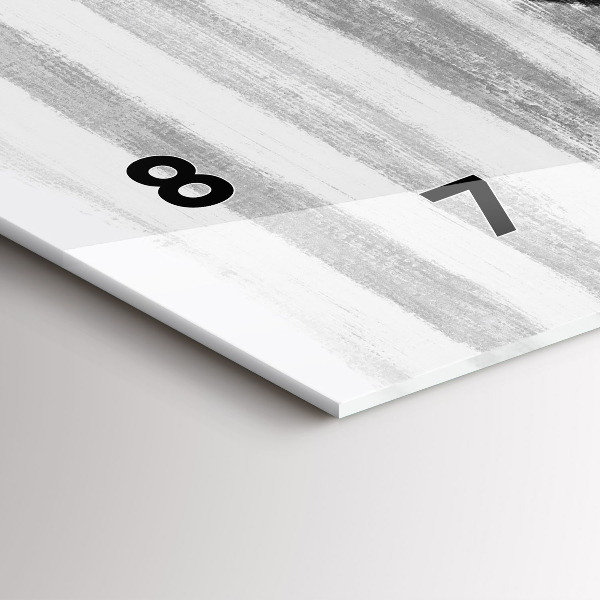 Zegar ścienny poziomy Kobieta w Czarno bieli