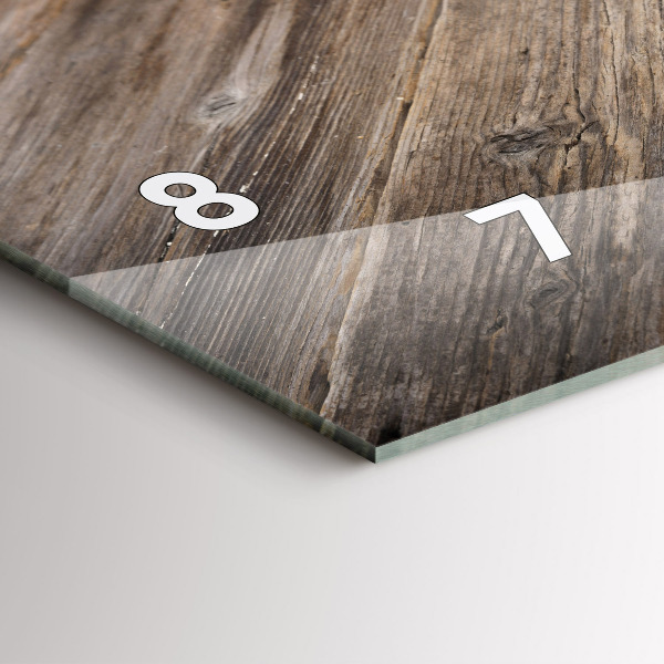 Zegar szklany poziomy Kulinarne Serce Włoch