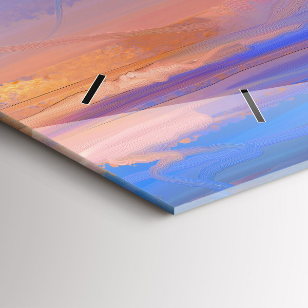 Zegar szklany poziomy Pejzaż morski