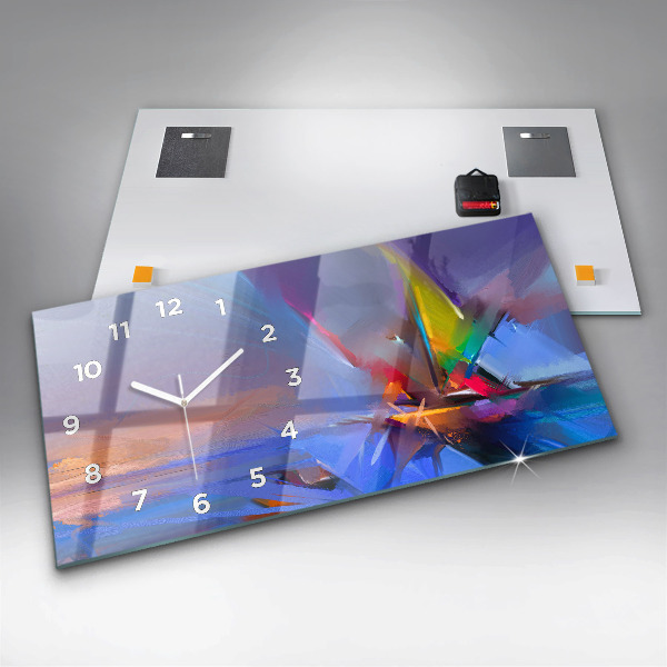 Zegar szklany poziomy Pejzaż morski