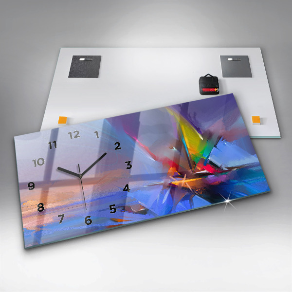 Zegar szklany poziomy Pejzaż morski