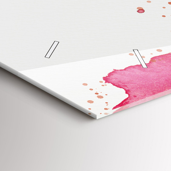 Zegar szklany poziomy Akwarela tło orła