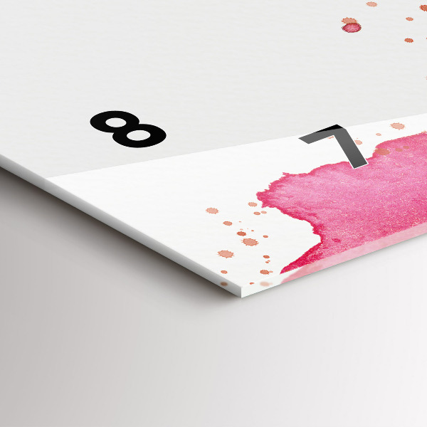 Zegar szklany poziomy Akwarela tło orła