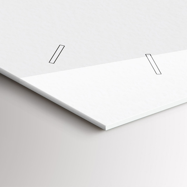 Zegar szklany poziomy Modna kobieta