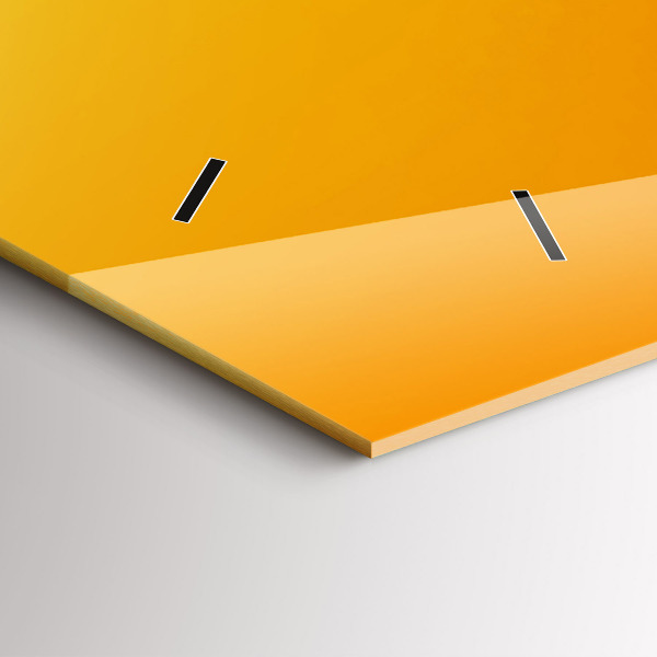 Zegar szklany poziomy Pomarańcza