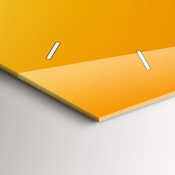 Zegar szklany poziomy Pomarańcza