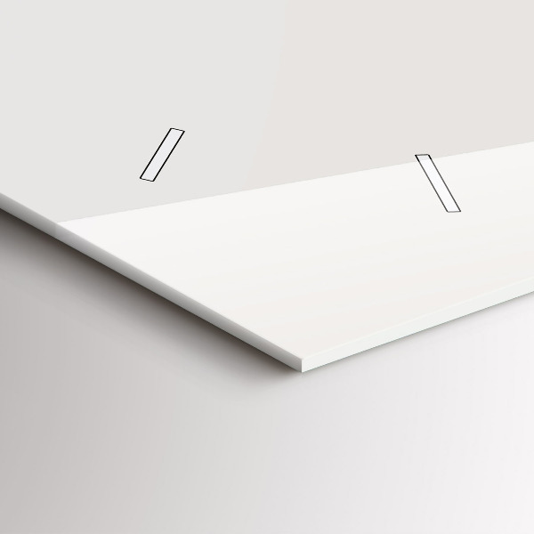 Zegar szklany poziomy malowany portret tygrysa