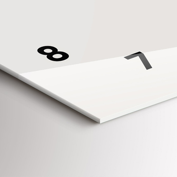 Zegar szklany poziomy malowany portret tygrysa