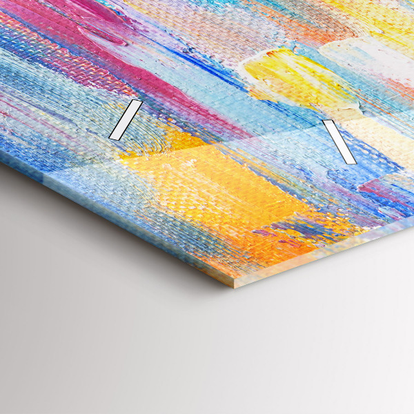 Zegar szklany poziomy Para w deszczu