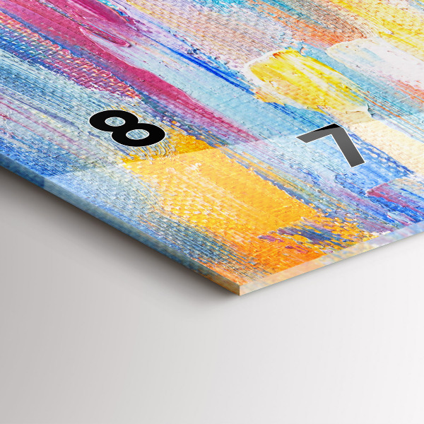 Zegar szklany poziomy Para w deszczu