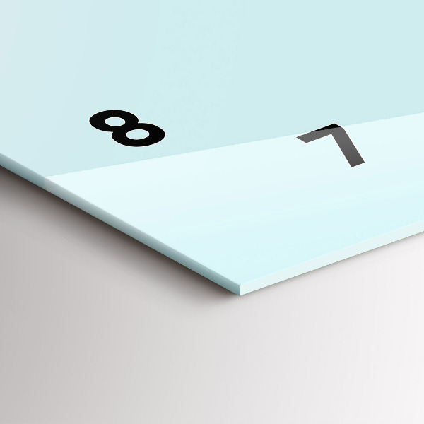 Zegar szklany poziomy Śmieszny kot w okularach