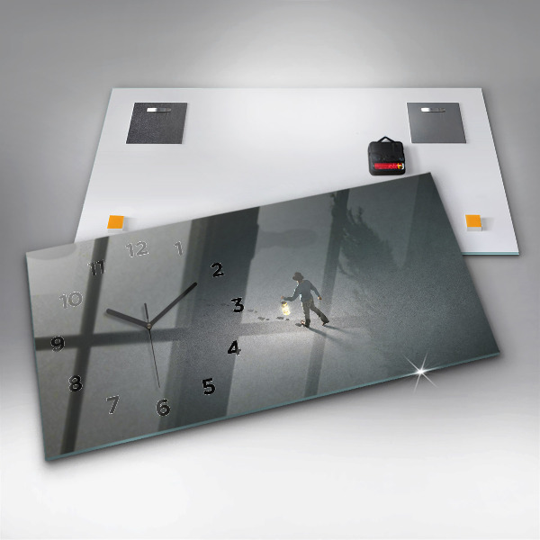 Zegar szklany poziomy Wędrowiec w ciemności