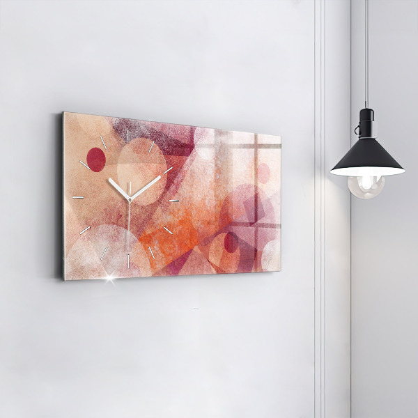 Zegar szklany poziomy Geometryczna Abstrakcja