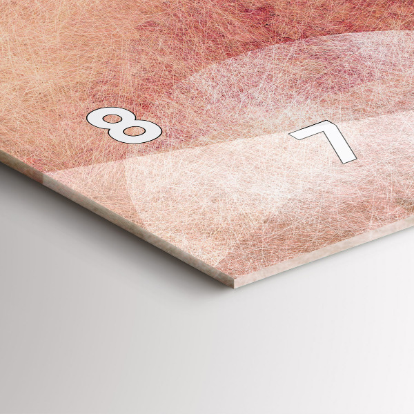 Zegar szklany poziomy Geometryczna Abstrakcja