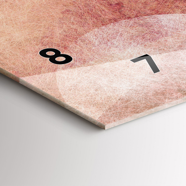 Zegar szklany poziomy Geometryczna Abstrakcja