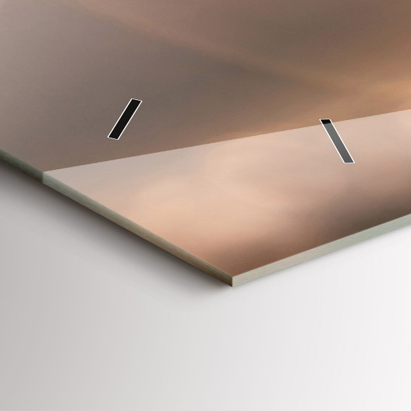 Zegar szklany poziomy Auto na wakacjach