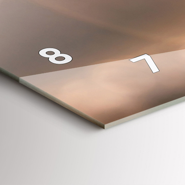 Zegar szklany poziomy Auto na wakacjach