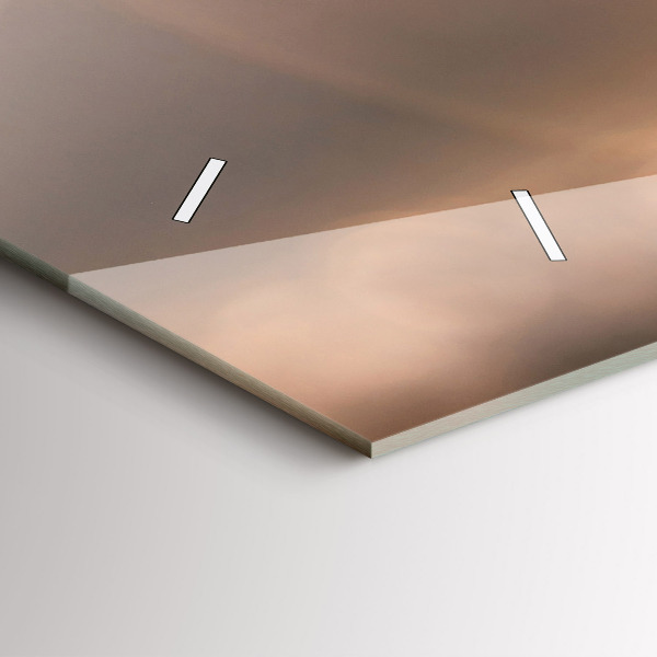 Zegar szklany poziomy Auto na wakacjach