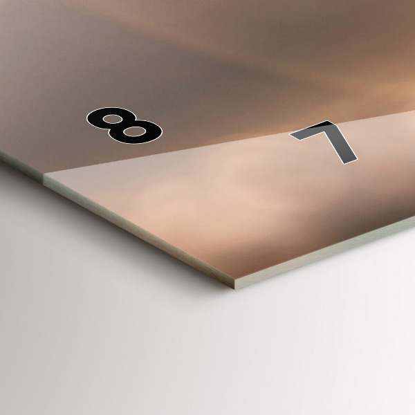 Zegar szklany poziomy Auto na wakacjach