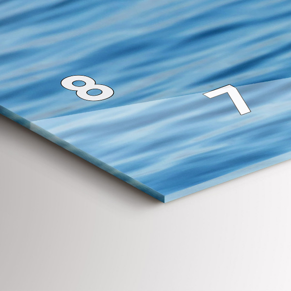 Zegar szklany poziomy Mewy w Gdyni