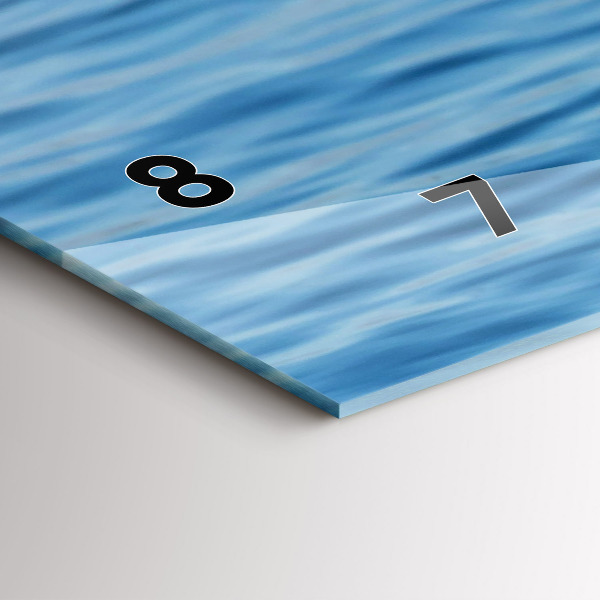 Zegar szklany poziomy Mewy w Gdyni