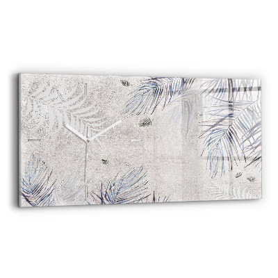 Zegar poziomy Liść palmowy