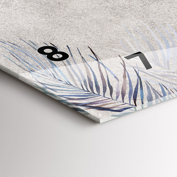 Zegar poziomy Liść palmowy