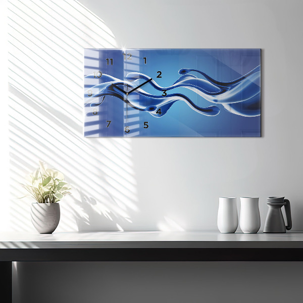 Zegar poziomy Abstrakcja cieczy