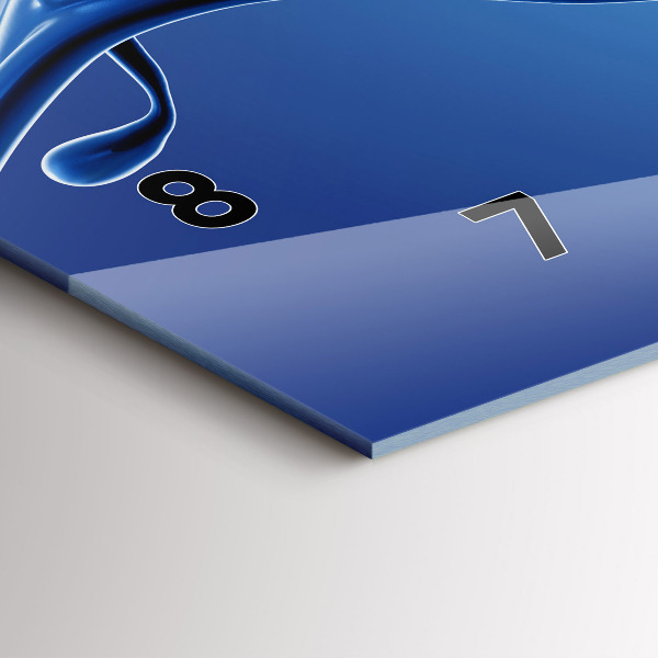 Zegar poziomy Abstrakcja cieczy