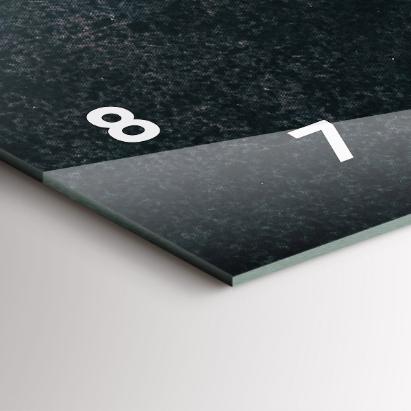 Zegar poziomy Ziarna kawy