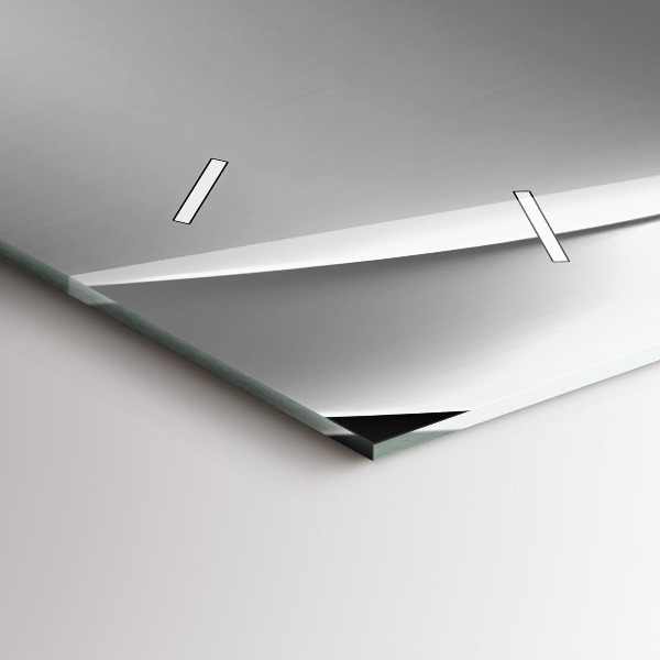 Zegar poziomy Srebrna abstrakcja