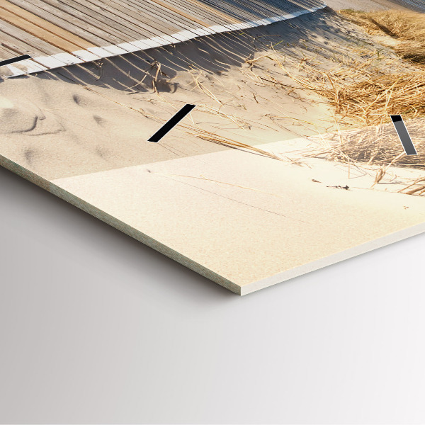 Kwadratowy zegar Widok na plażę