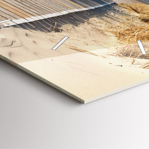 Kwadratowy zegar Widok na plażę