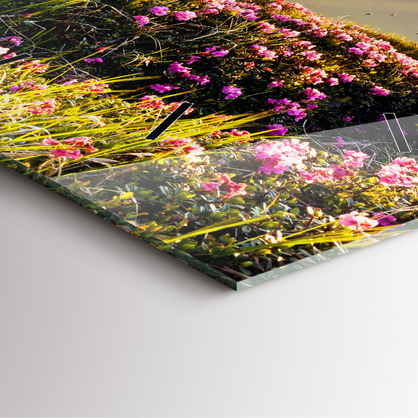 Kwadratowy zegar Krajobraz gór