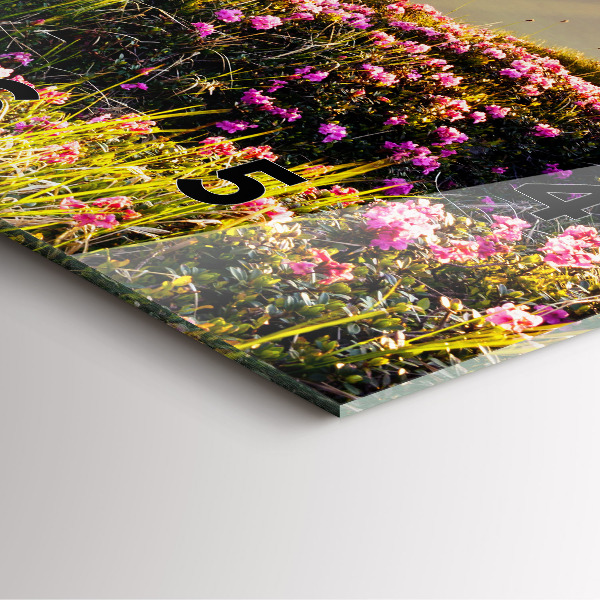 Kwadratowy zegar Krajobraz gór