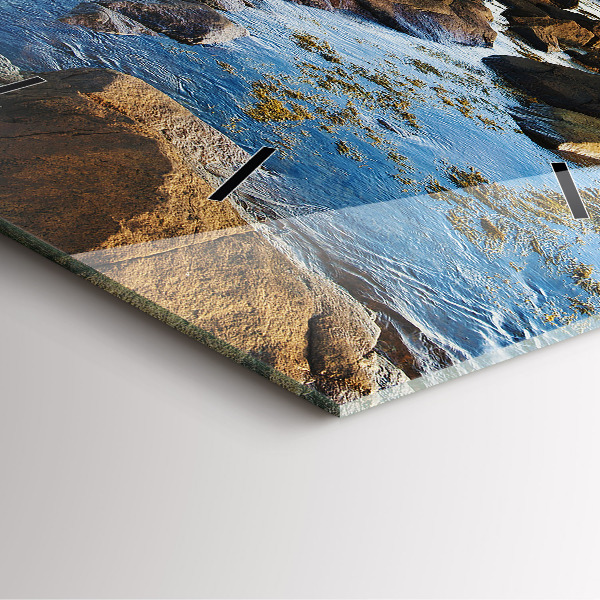 Kwadratowy zegar Latarnia morska Annisquam