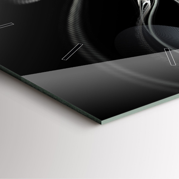 Kwadratowy zegar Dym abstrakcyjny