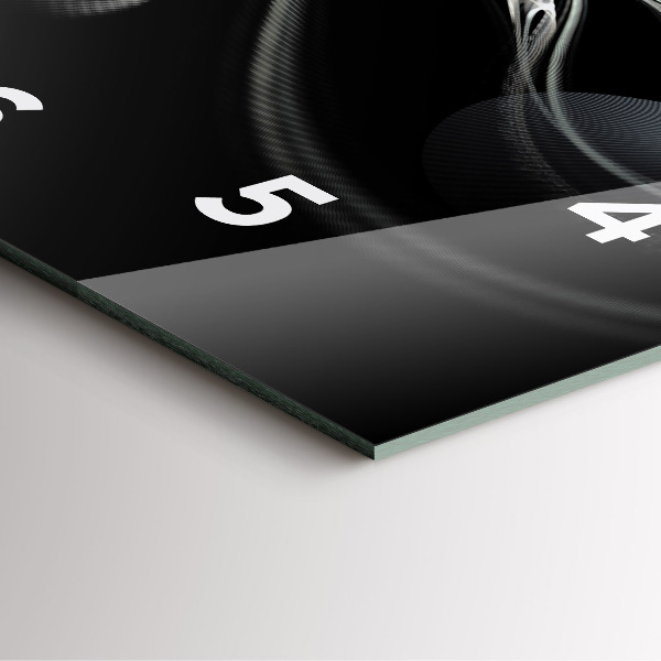 Kwadratowy zegar Dym abstrakcyjny