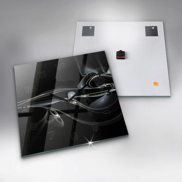 Kwadratowy zegar Dym abstrakcyjny