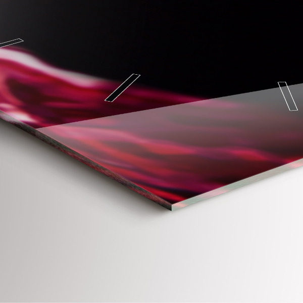 Kwadratowy zegar Czerwone wino