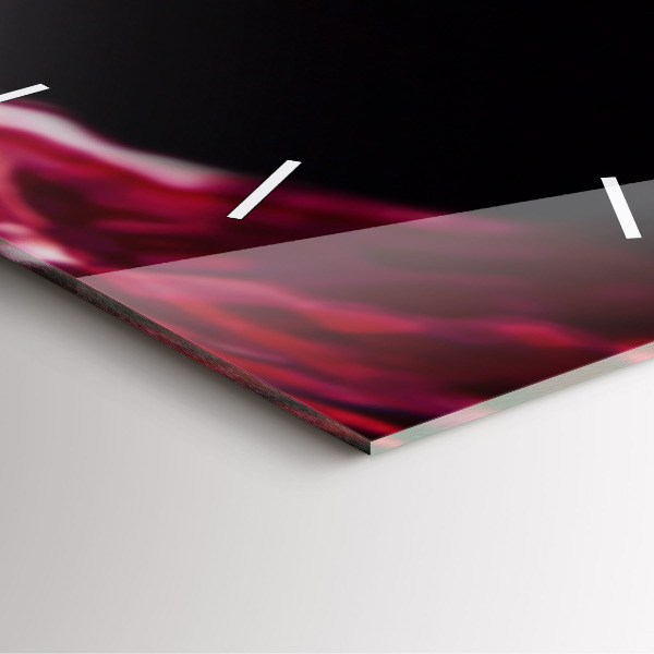 Kwadratowy zegar Czerwone wino