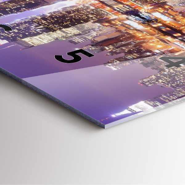 Kwadratowy zegar Miasto Nowy Jork nocą