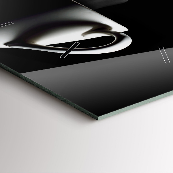 Kwadratowy zegar Filiżanka kawy