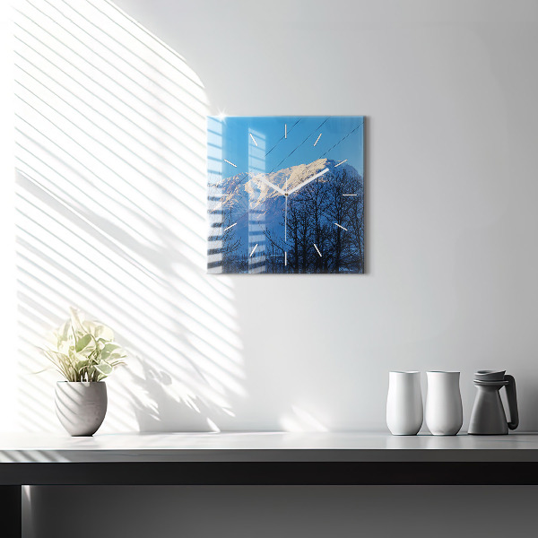 Kwadratowy zegar Widok na góry