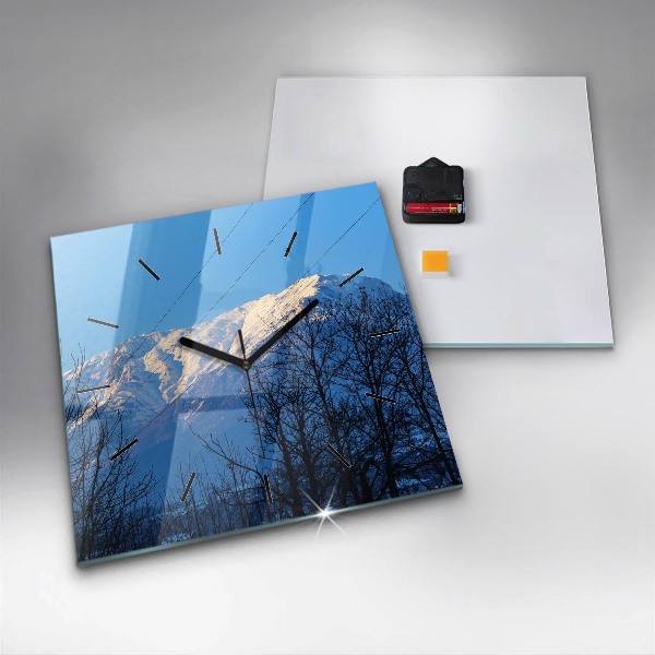 Kwadratowy zegar Widok na góry