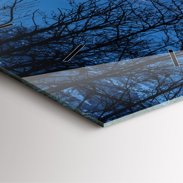 Kwadratowy zegar Widok na góry