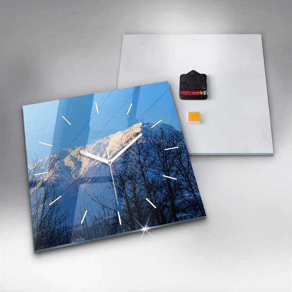 Kwadratowy zegar Widok na góry