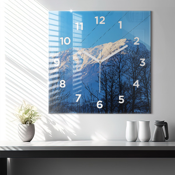 Kwadratowy zegar Widok na góry