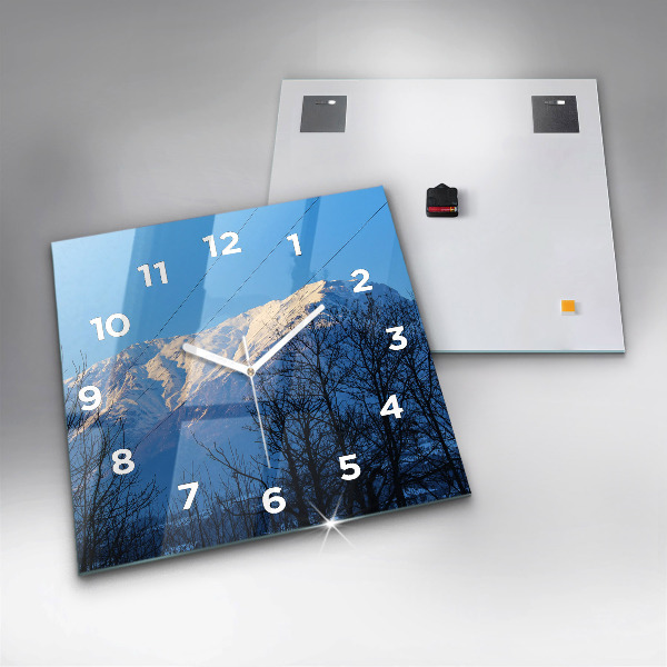 Kwadratowy zegar Widok na góry