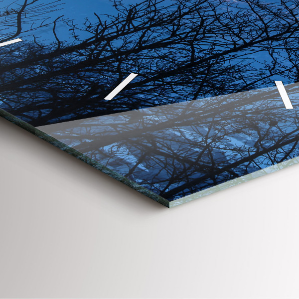 Kwadratowy zegar Widok na góry